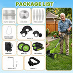 Weed Trimmer 3-in-1 Cordless Steel Blade & Saw Disc