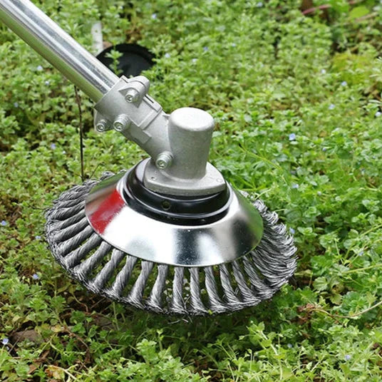 Weed Trimmer Brush Attachment 360° Carbon Steel Fits Most