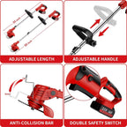 Weed Trimmer Cordless Brushless 3-In-1 Blades
