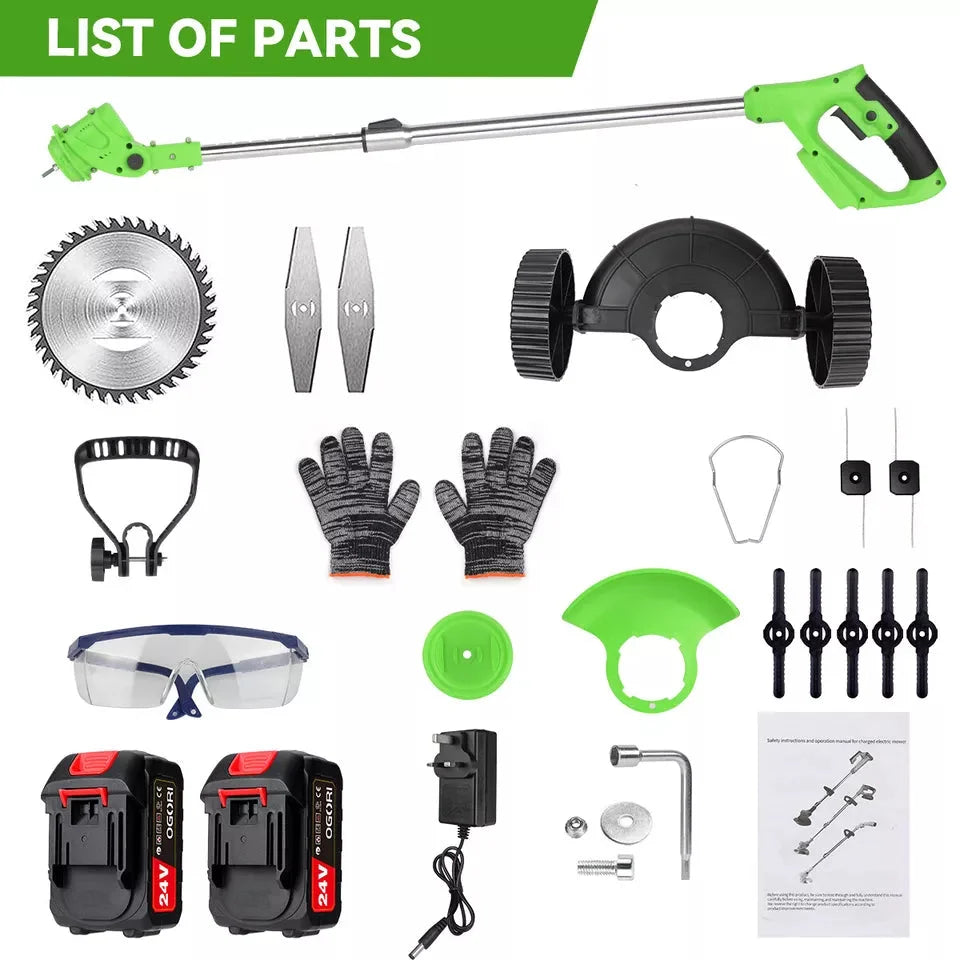 Weed Trimmer Cordless Multi-Blade Retractable Guard