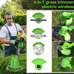 Weed Trimmer Cordless Multi-Blade Retractable Guard