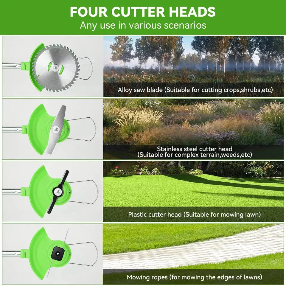 Weed Trimmer Cordless Multi-Blade Retractable Guard