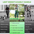 Weed Trimmer Cordless Multi-Blade Retractable Guard