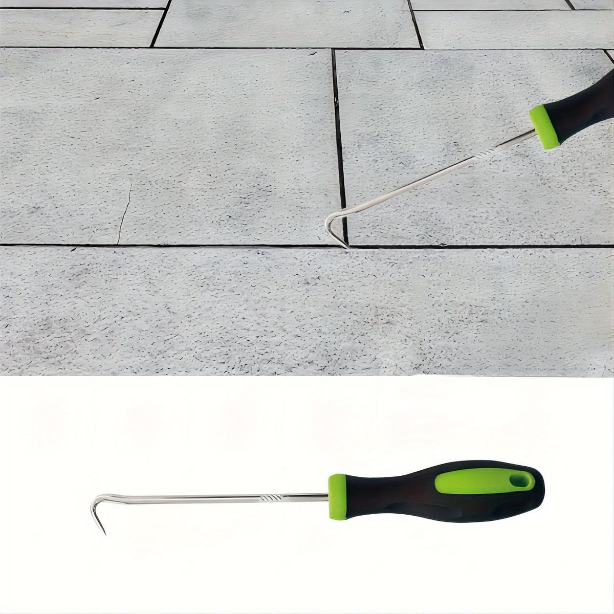 Weeding Hook Set Curved Stainless Steel Ergonomic Two-Piece