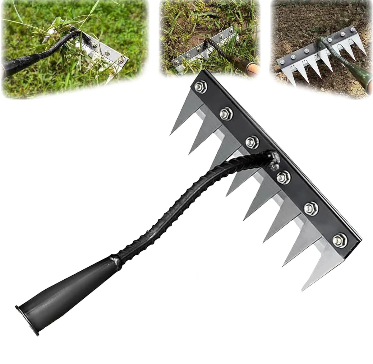 Weeding Rake Narrow Head Forged Carbon Steel