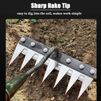 Weeding Rake Narrow Head Forged Carbon Steel