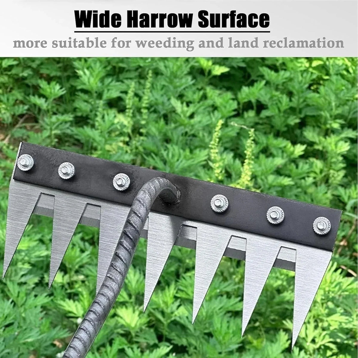 Weeding Rake Narrow Head Forged Carbon Steel