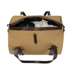 Weekender Bag Canvas Leather Accents Padded Adjustable Handles