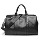 Weekender Bag Faux Leather Detachable Strap Carry-On Friendly