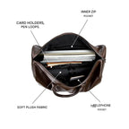 Weekender Bag Faux Leather Detachable Strap Carry-On Friendly