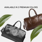 Weekender Bag Faux Leather Detachable Strap Carry-On Friendly