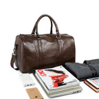 Weekender Bag Faux Leather Detachable Strap Carry-On Friendly