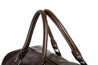 Weekender Bag Faux Leather Detachable Strap Carry-On Friendly
