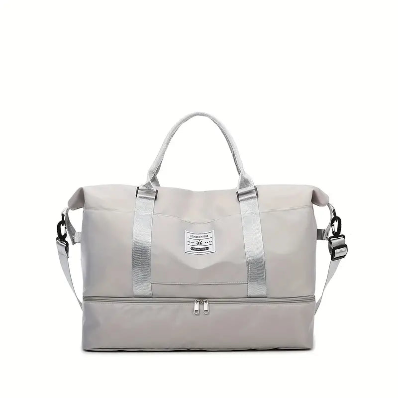 Weekender Duffel Bag Handmade Leather & Organizer Pockets