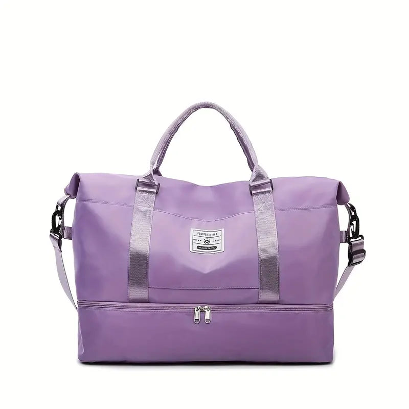 Weekender Duffel Bag Handmade Leather & Organizer Pockets