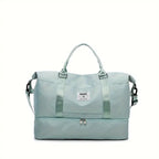 Weekender Duffel Bag Handmade Leather & Organizer Pockets