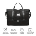 Weekender Duffel Bag Handmade Leather & Organizer Pockets
