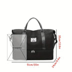 Weekender Duffel Bag Handmade Leather & Organizer Pockets