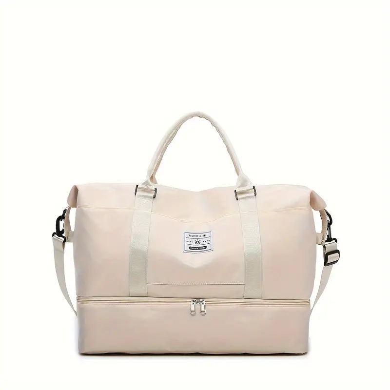 Weekender Duffel Bag Handmade Leather & Organizer Pockets