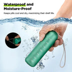Weekly Pill Organizer Aluminum Waterproof Silicone Gasket Seven Compartments