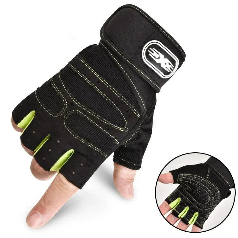 Weight Lifting Gloves Wrist Support & Padded Palm Breathable Fabric