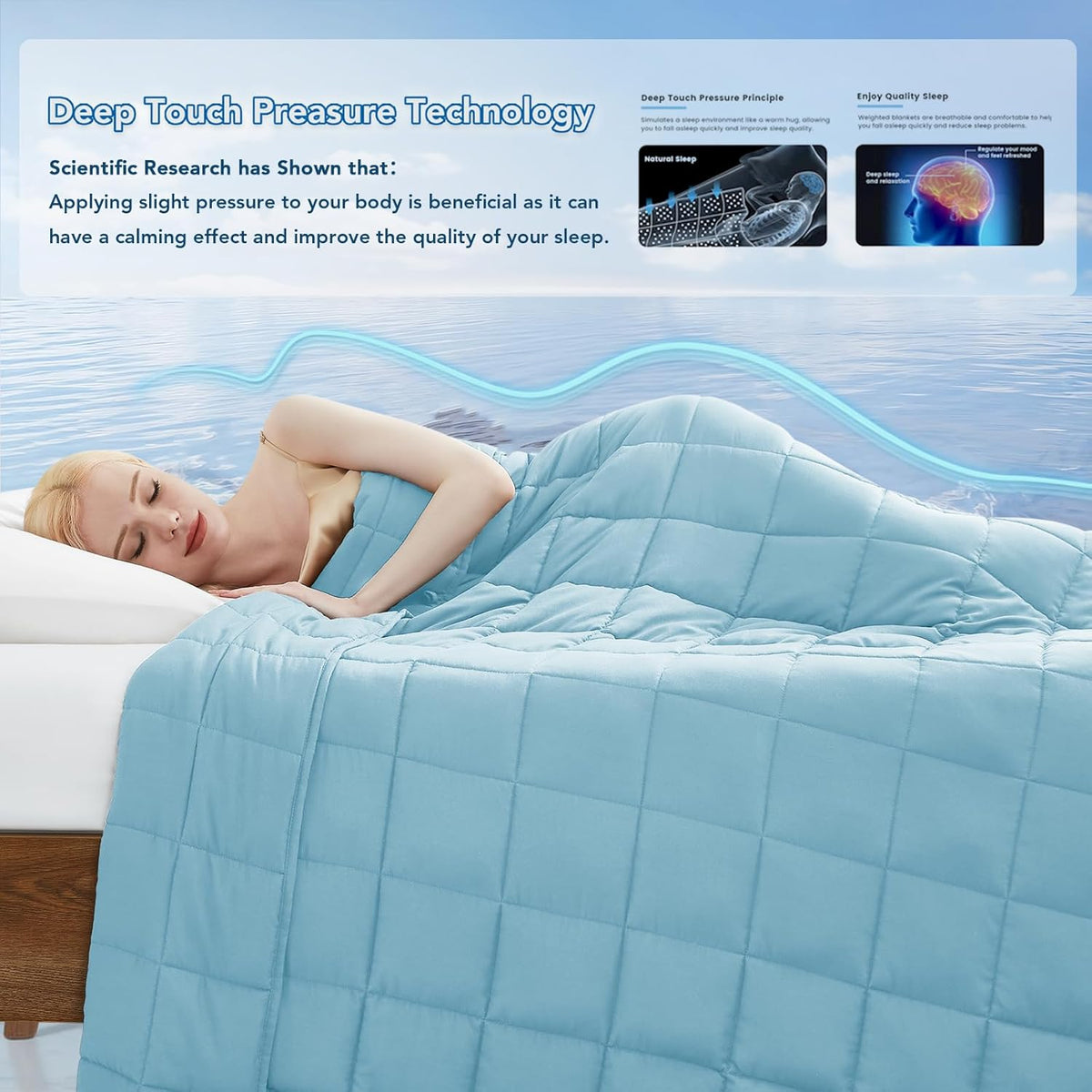 Weighted Blanket All Season Cooling Microfiber
