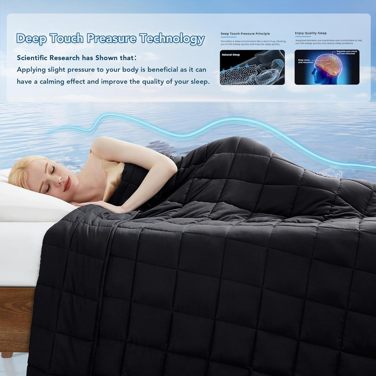 Weighted Blanket All Season Cooling Microfiber