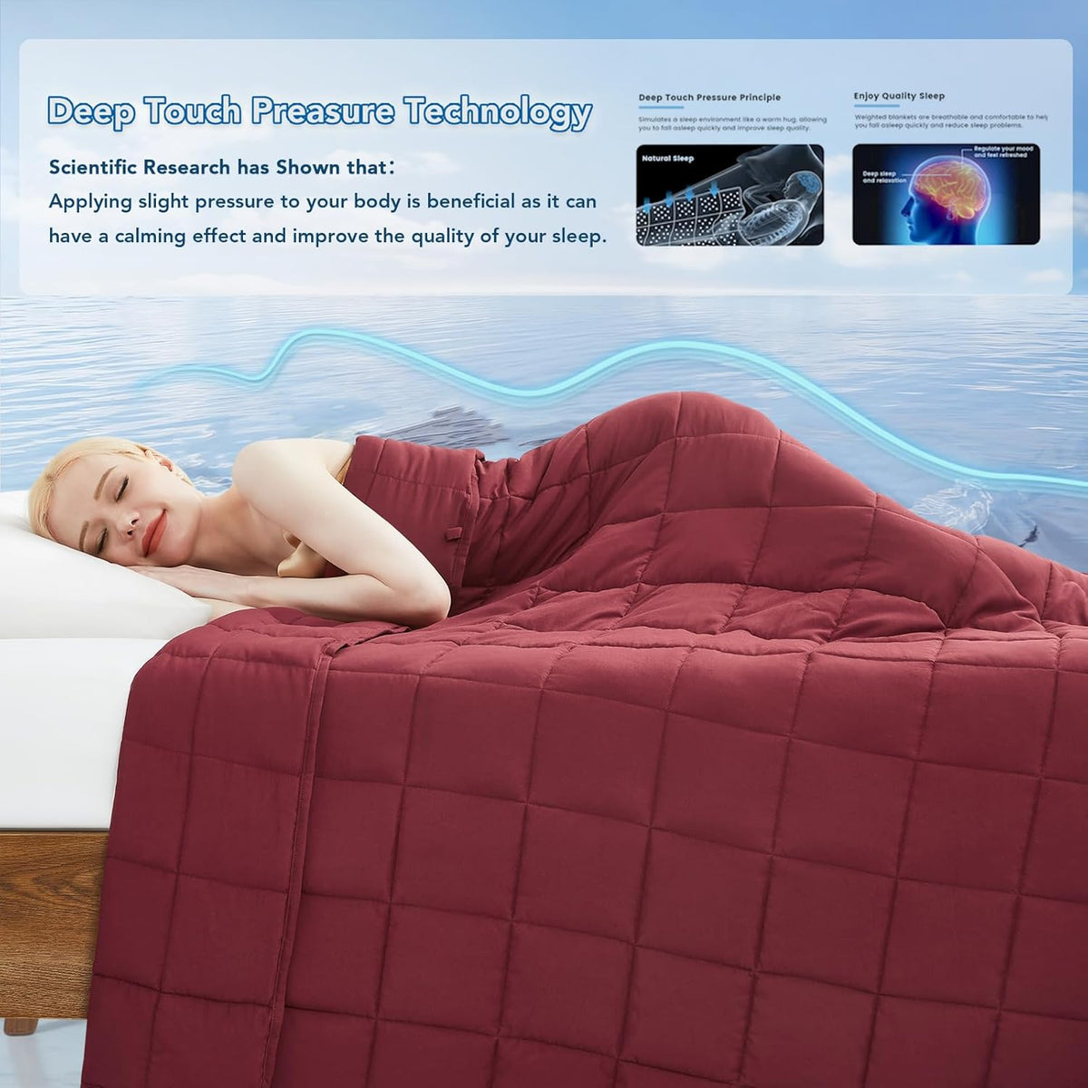 Weighted Blanket All Season Cooling Microfiber