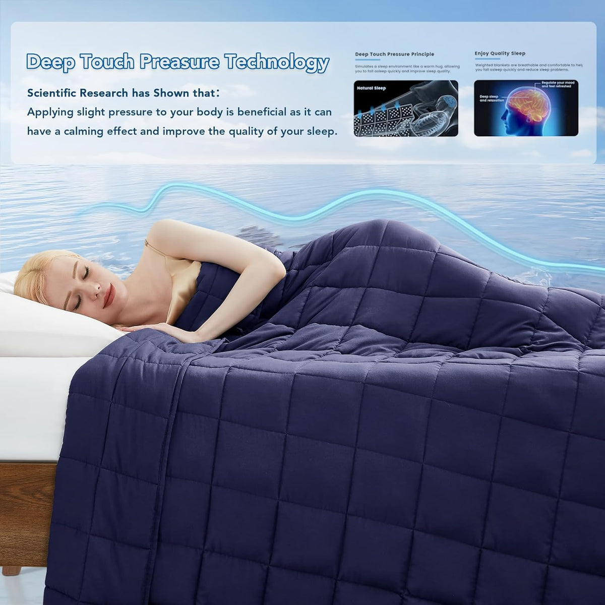 Weighted Blanket All Season Cooling Microfiber