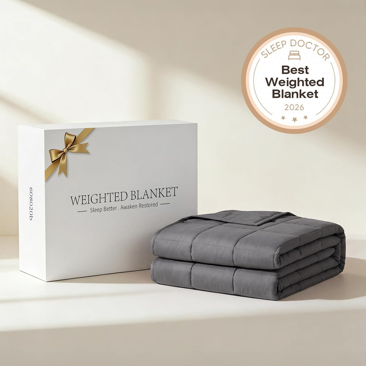 Weighted Blanket Cooling & Breathable Glass Bead Filled
