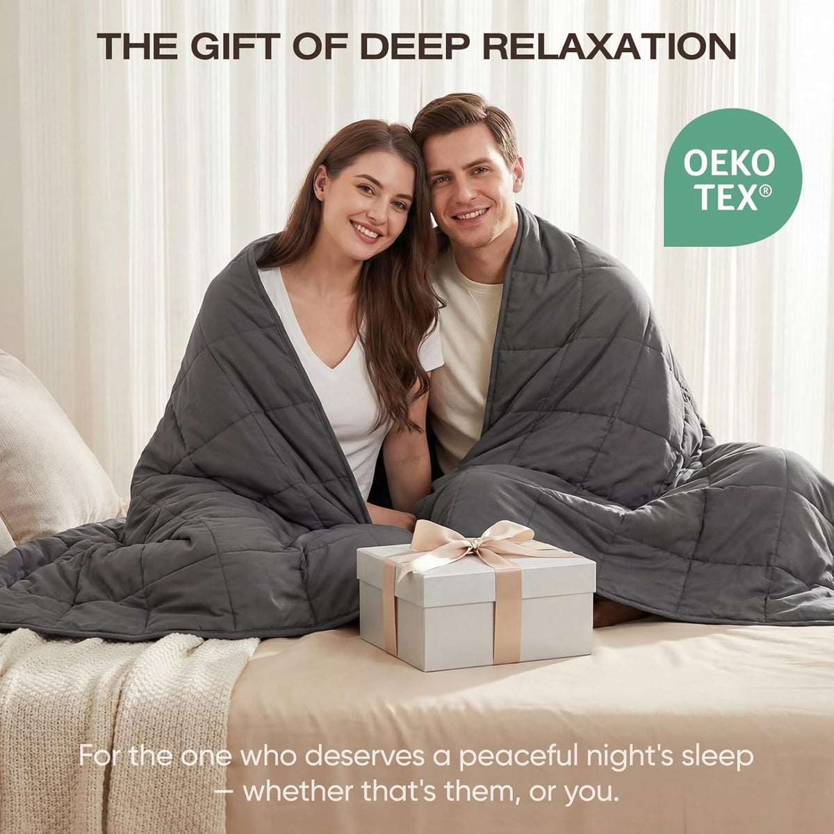 Weighted Blanket Cooling & Breathable Glass Bead Filled