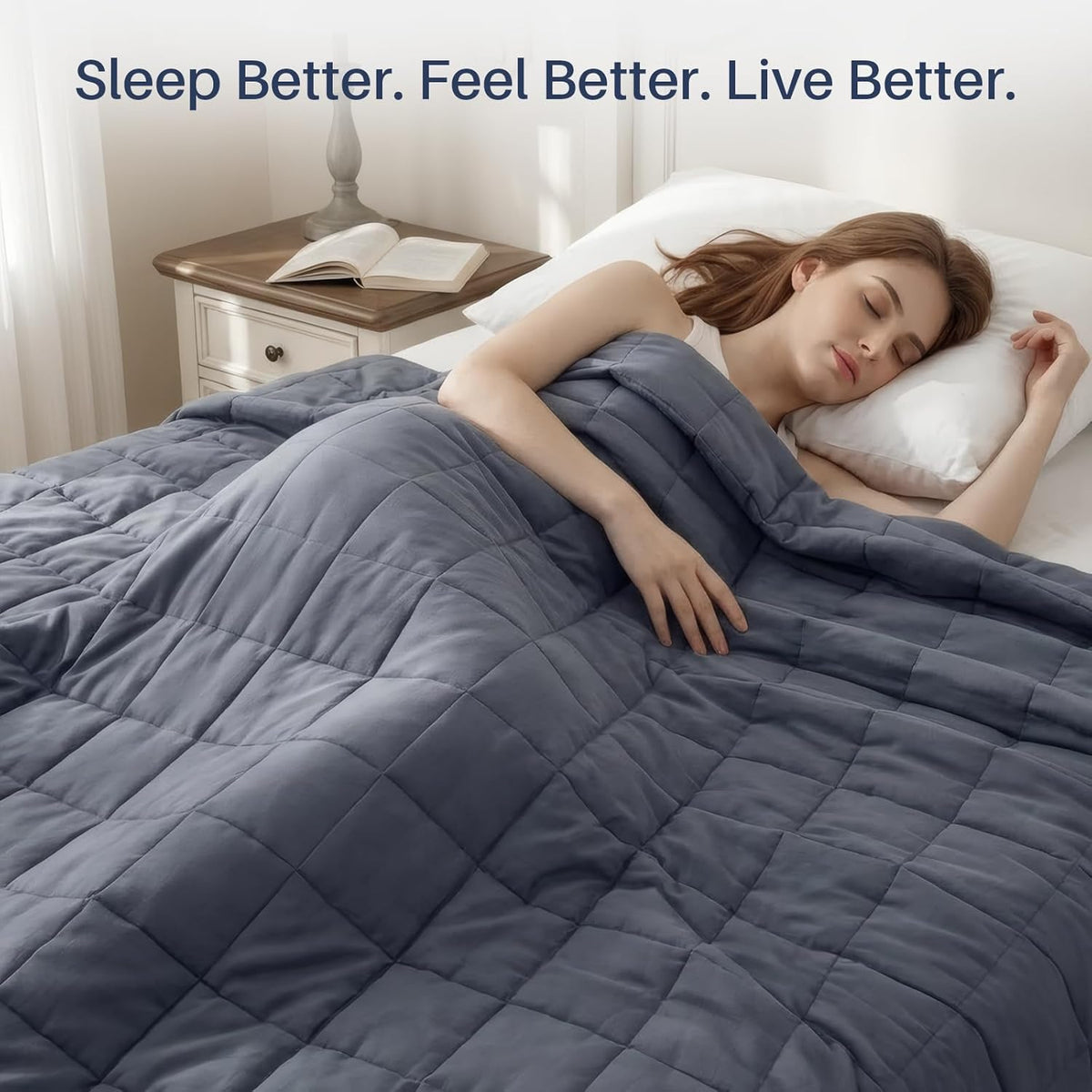Weighted Blanket Cooling Breathable Microfiber Multiple Weights