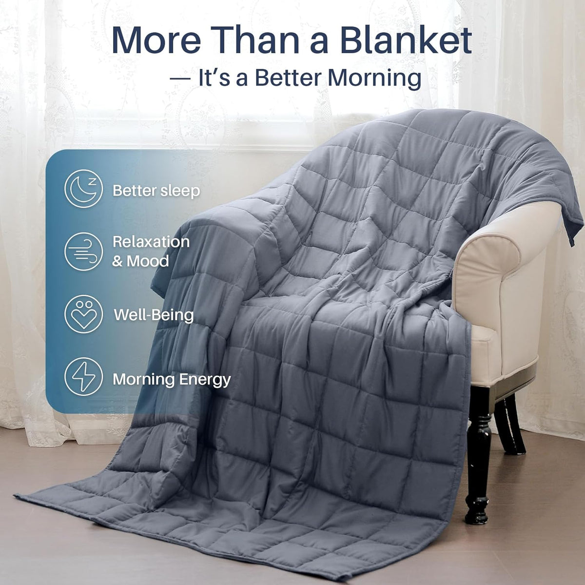 Weighted Blanket Cooling Breathable Microfiber Multiple Weights