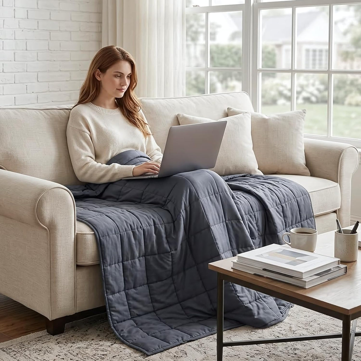 Weighted Blanket Cooling Breathable Microfiber Multiple Weights
