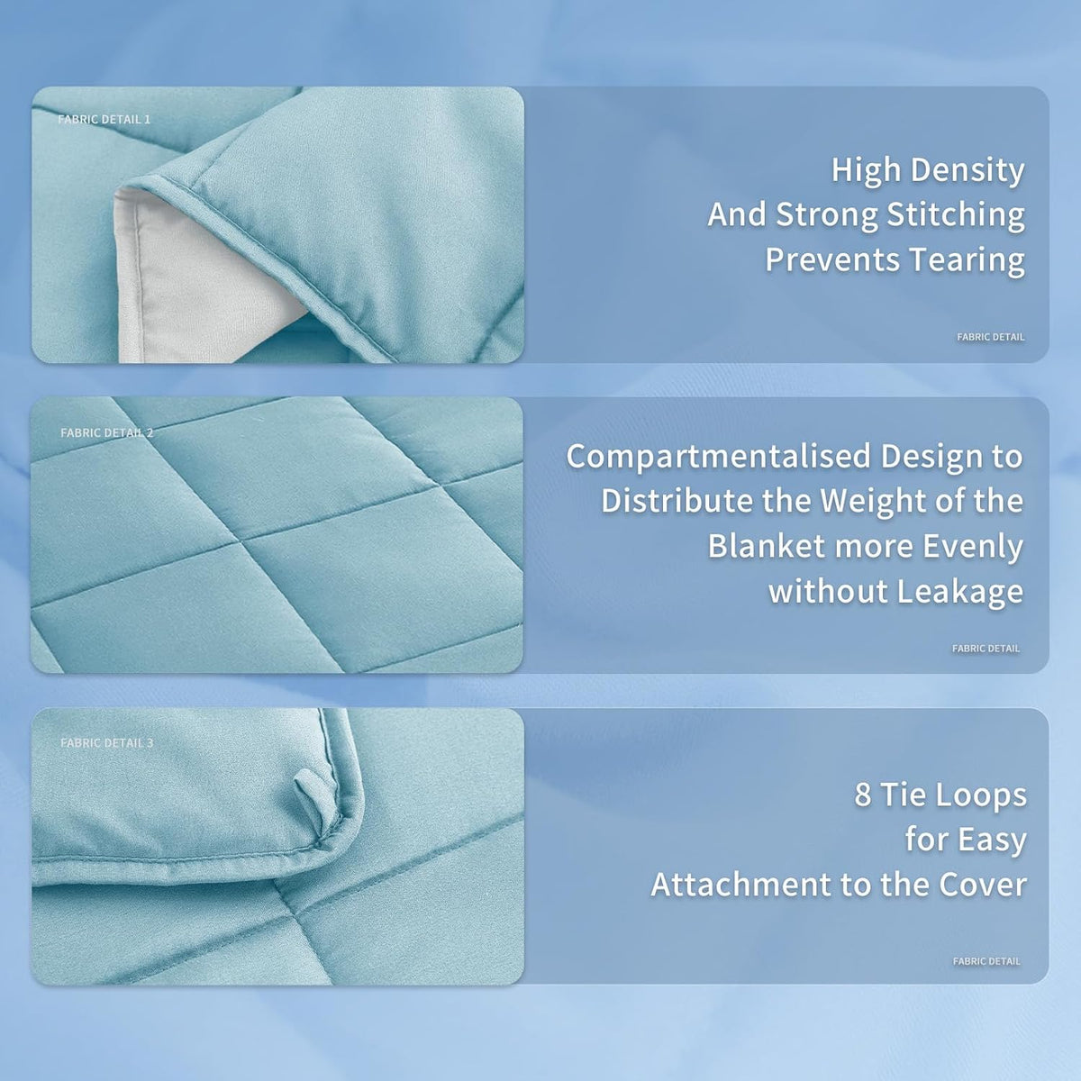 Weighted Blanket Cooling Microfiber Even Weight Distribution