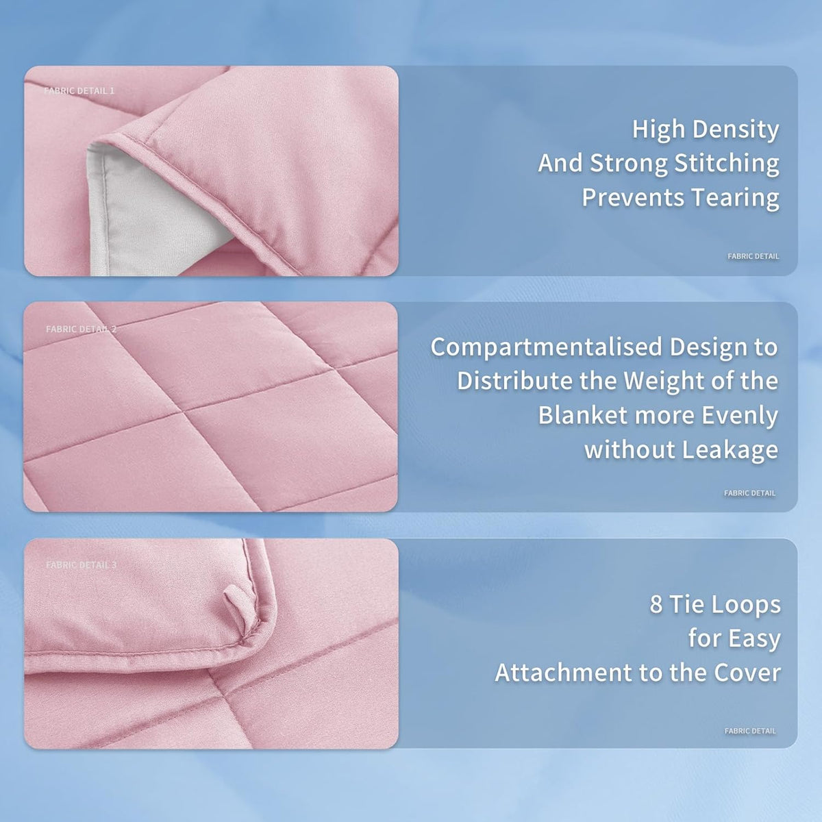 Weighted Blanket Cooling Microfiber Even Weight Distribution