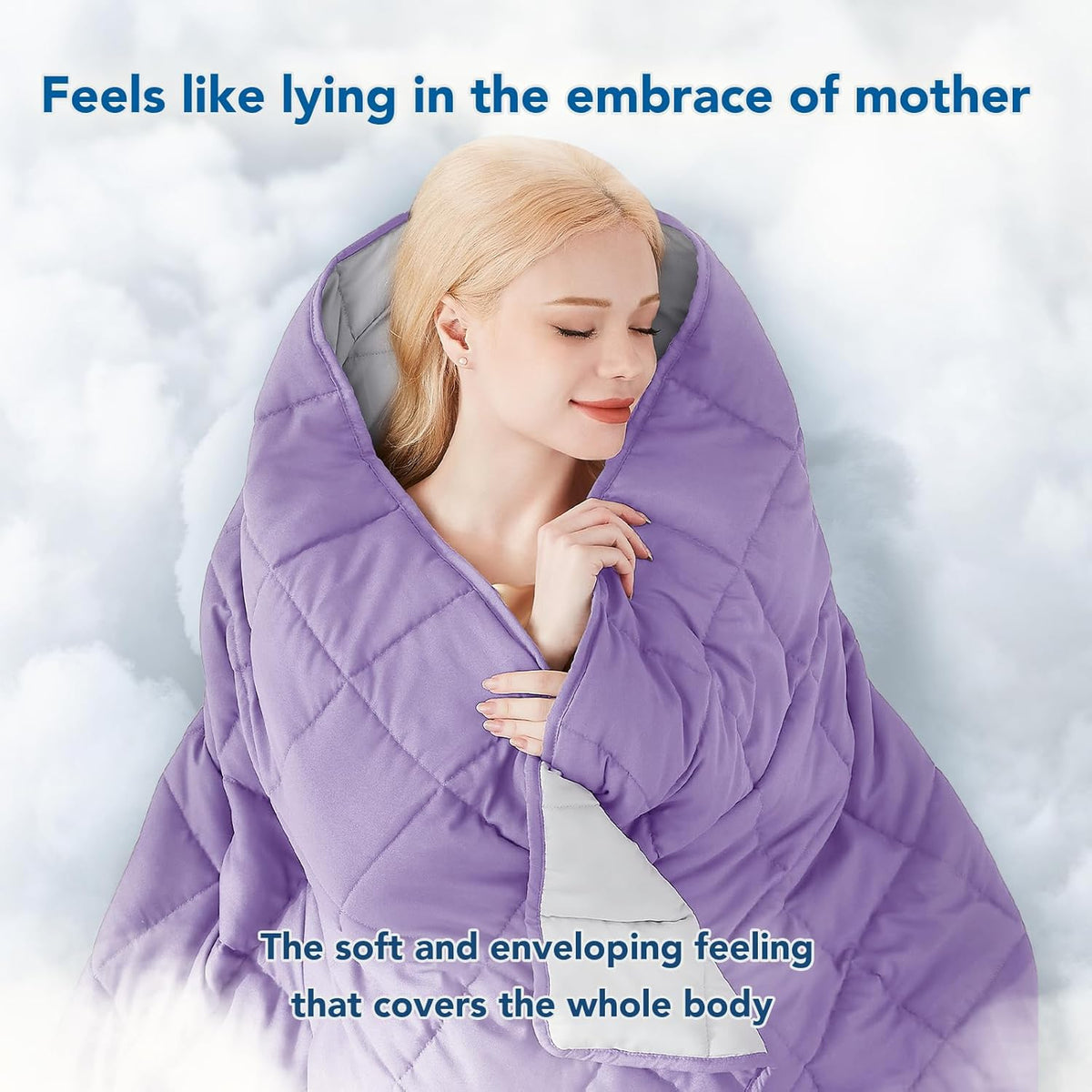 Weighted Blanket Cooling Microfiber Even Weight Distribution