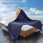 Weighted Blanket Cooling Microfiber Even Weight Distribution