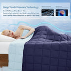 Weighted Blanket Cooling Microfiber Even Weight Distribution