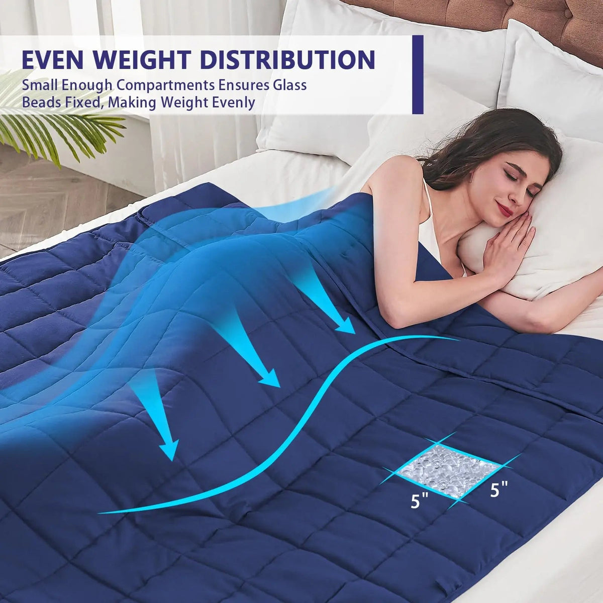 Weighted Blanket Cooling Microfiber Glass Beads