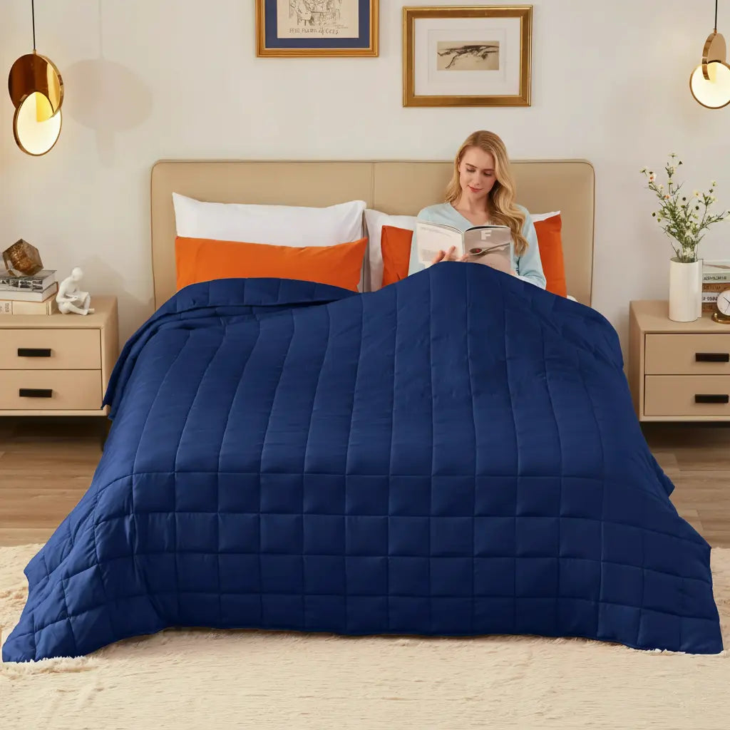 Weighted Blanket Cooling Microfiber Glass Beads