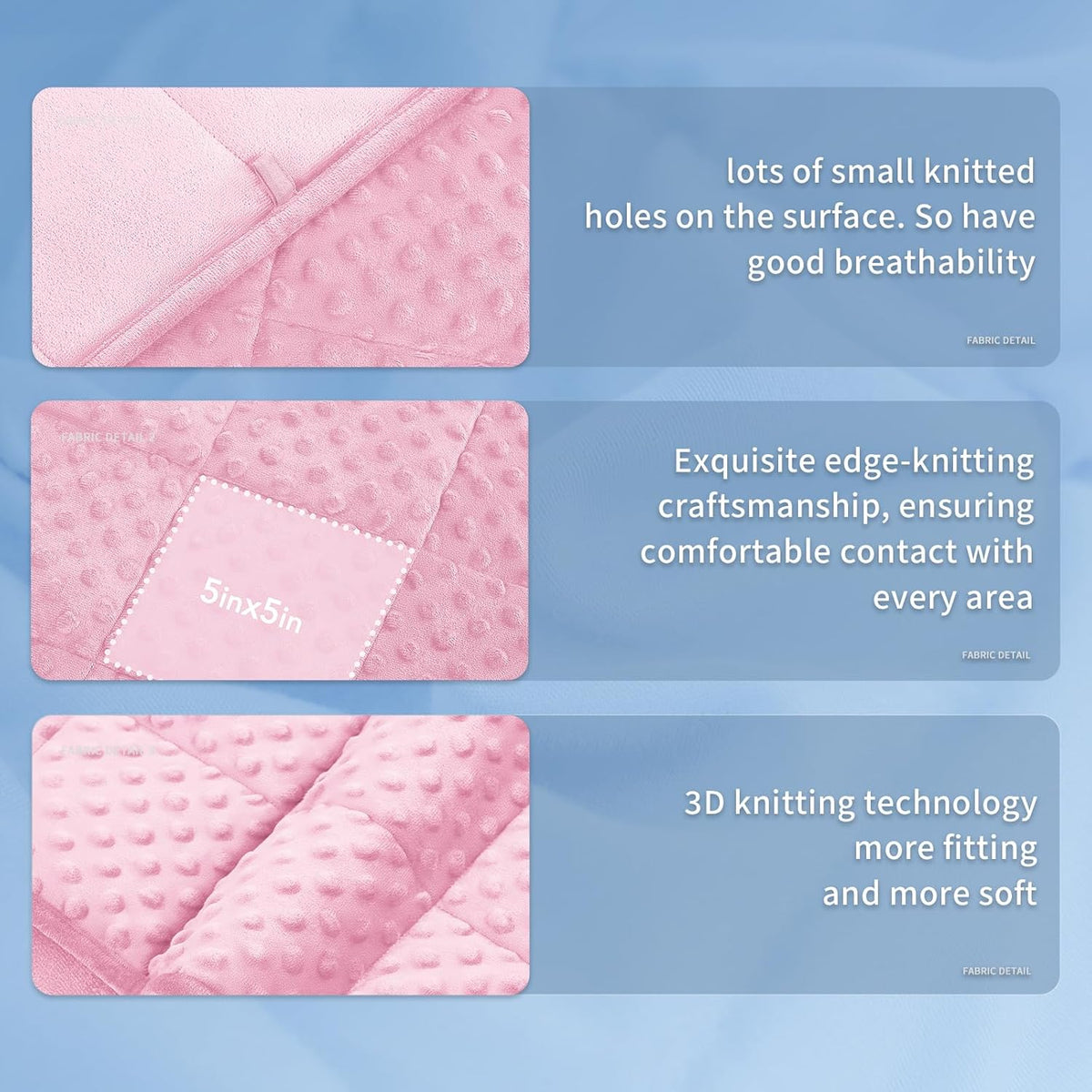 Weighted Blanket Even Weight Distribution Cooling Microfiber