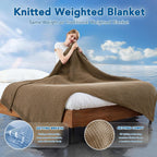 Weighted Blanket Knitted Cooling Microfiber Even Weight