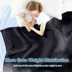 Weighted Blanket Knitted Cooling Microfiber Even Weight