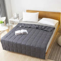 Weighted Blanket Quilted Breathable Cotton Machine Washable