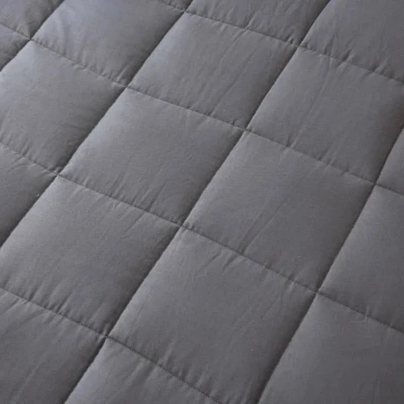 Weighted Blanket Quilted Breathable Cotton Machine Washable