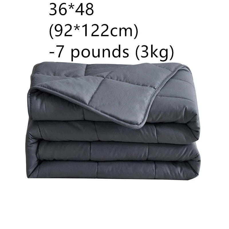 Weighted Blanket Quilted Cotton Breathable Corner Ties
