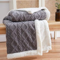 Weighted Blanket Sherpa Plush Even Weight Distribution Machine Washable