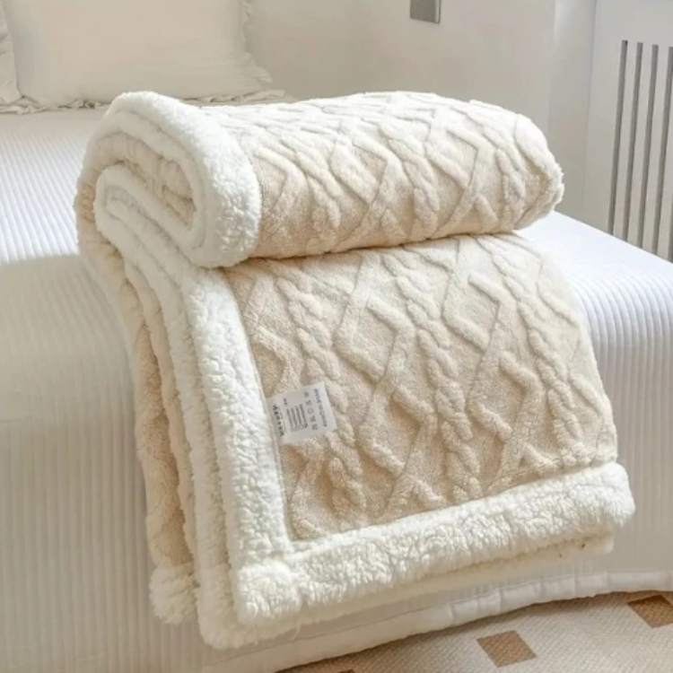 Weighted Blanket Sherpa Plush Even Weight Distribution Machine Washable