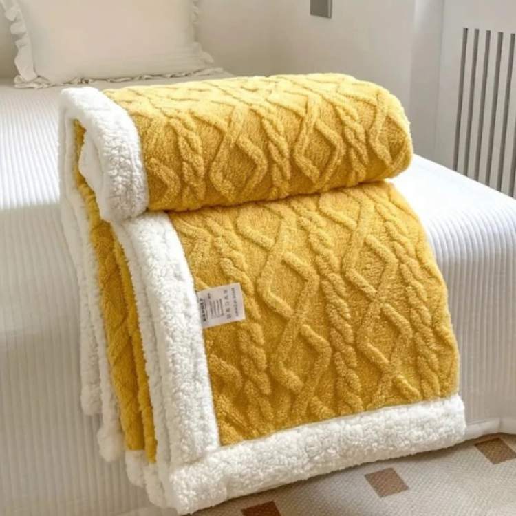 Weighted Blanket Sherpa Plush Even Weight Distribution Machine Washable